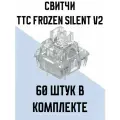 Механические Свитчи TTC Frozen Silent V2, линейные, бесшумные, 60шт