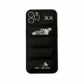Чехол для iPhone 16 Pro Max черный силиконовый дутый пуховик North Face
