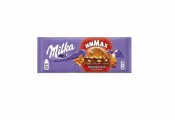 Milka Шоколад молочный Almond Caramel Chocolate миндальная начинка и соленый миндаль, 300 гр