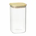 Банка для хранения квадратная Glass Bamboo, 1,4 л