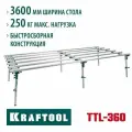 Стол для раскроя и работы с крупноформатной плиткой, KRAFTOOL TTL-360 360х150х70 см, макс 250 кг