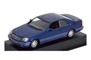 Модель коллекционная MAXICHAMPS Mercedes W140 600 sec (C140) 1992 dark-blue metallic