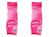 LASER Разовые бритвы с двумя лезвиями марки 10 шт 2 уп