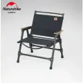 Кресло туристическое Naturehike, складное черное, нагрузка до 120 кг