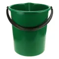 Ведро пластмассовое 12л, д26см, h30см, мерное, с носиком, зеленый, ГОСТ Р 50962-96 (Россия)