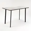 Стол обеденный модерн LAKSI, 1104x594x756, чёрный /цемент