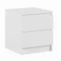 Тумба прикроватная «Клик Мебель. Мадера», 2 ящика, 400×420×554 мм, цвет белый