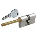 Цилиндровый механизм EVVA EPS ключ/шток 67 мм. (36+31) матовый никель (личинка замка, сердцевина, секретка, врезной, цилиндр)