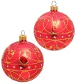 Набор елочных украшений Шар 2шт Восточная сказка 80 мм НФШ-1212/1 113-802162