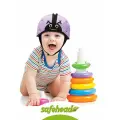 Мягкая шапка-шлем для защиты головы SafeheadBABY. Божья коровка. Цвет: фиолетовый