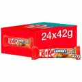 Шоколадный батончик KitKat Chunky Peanut Butter, с арахисовой пастой, 42 гр, 24 шт