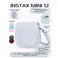 Чехол для фотоаппарата Instax mini 12 с кармашком, ударопрочный, с ремешком, магнитная застежка