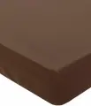 Простыня на резинке АртПостель Шоколад , поплин, 90 х 200 x 20 см, коричневая, арт. 981