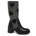 Полусапоги LOVE MOSCHINO, размер 37, black