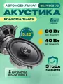 Колонки автомобильные AMP Beat 502 V2, коаксиальные, 13см, 2шт, черные