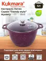 Кастрюля 4л со стеклянной крышкой, АП линия Trendy style (mystery)