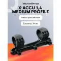 Кронштейн оружейный Vector Optics средний (h18мм) на Picatinny, 34 мм, база 154 мм