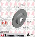ZIMMERMANN 600323320 Диск тормозной передний VAG COAT Z ZIMMERMANN 600323320
