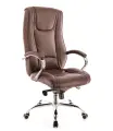 Компьютерное кресло для руководителя Everprof King M Коричневая кожа