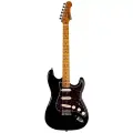JET JS-300 BK электрогитара, Stratocaster, корпус липа, 22 лада, SSS, tremolo, цвет BK
