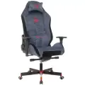 Игровое компьютерное кресло A4Tech Bloody GC-470 на колесиках, дышащая ткань+эко. кожа, 3D подлокотники, крестовина металл, синий.