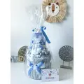 Набор подарочный BABYFOXLAB Торт из Памперсов, на выписку, для мальчика, голубой