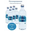 Вода Легенда Байкала Legend of Baikal, газированная, среднегазированная, 0.75 л, 6 шт