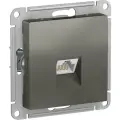 Розетка компьютерная Systeme Electric AtlasDesign RJ45 категории 5. Сталь