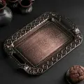 Поднос из нержавеющей стали Дарк, 35x26x3 см, цвет бронзовый