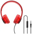 Проводные полноразмерные наушники BOROFONE BO5 Star sound, Jack 3.5mm, 1.2 м, красный, 15мВт, контроллер с микрофоном
