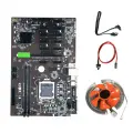 Материнская плата для майнинга BTC B250, Графический слот 12P, память LGA 1151 DDR4, Sata 3.0 USB3.0, Кабель питания от 6 до 8 контактов (6 + 2), вентилятор процессора