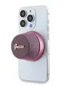 Портативная колонка Guess с магнитом MagSafe, Bluetooth 5.3, Speaker Mini с металлическим логотипом, розовый