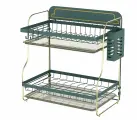 Сушилка для посуды настольная двухъярусная