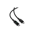 Кабель ACEFAST C6-03 USB-C to USB-C 100W - 2 метра с цифровым дисплеем черный