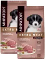 Мираторг EXTRA MEAT для щенков средних пород с нежной телятиной (10 + 10 кг)