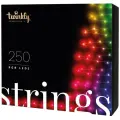 Электрогирлянда Twinkly Strings, 250 диодов RGB, длина 20 метров, разноцветная, черный провод, адресные диоды