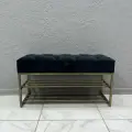 Банкетка с ящиком в прихожую для обуви 100х35х55 см STEEL MEBEL (БПБ-0К6)