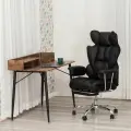 Компьютерное кресло руководителя TetChair Comfy CR, кож/зам, черный