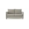 Диван-кровать раскладной PUSHE Фьорд Smart 140 велюр, светло-серый Velutto 08