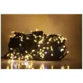 Гирлянда уличная 20м. 200 LED, темный провод, тёплый белый с мерцанием (можно соединять) (арт. WM20-zol)