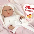 Кукла reborn пупс Arias elegance Natal маленькая 30 см испанская силиконовая виниловая, 1 шт.