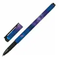 Ручка шариковая BRAUBERG SOFT TOUCH GRIP SPACE, синяя, мягкое покрытие, узел 0,7 мм, 143714