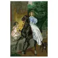 Hobby & Pro Набор для вышивания Всадница (659), разноцветный, 43 х 43 см