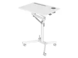 Стол для ноутбука Cactus CS-FDS101WWT механический столешница мдф белый каркас белый 70x52x105см
