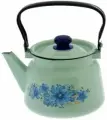 Чайник для плиты эмал 2,3л с рис С2714.3С салатовый