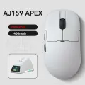 Беспроводная игровая мышь AJAZZ AJ159 APEX с док-станцией, Bluetooth + 2.4Ghz USB, PAW 3395, белый