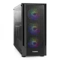 ExeGate EX296353RUS Компьютерный корпус Miditower EVO-8227-NPX600 (ATX, БП 600NPX с вент. 12см, 2*USB+1*USB3.0+HD Audio, черный, 3 вент. RGB, закаленное стекло)
