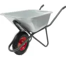 Одноколесная тачка Gigant с оцинкованным кузовом 110л, 200 кг ZAW-01
