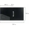 5 шт. Папка на 2 кольцах BRAUBERG Contract, 35 мм, черная, до 270 листов, 0,9 мм, 221791