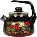 Чайник СтальЭмаль Рябинка 2л эмалированный, со свистком